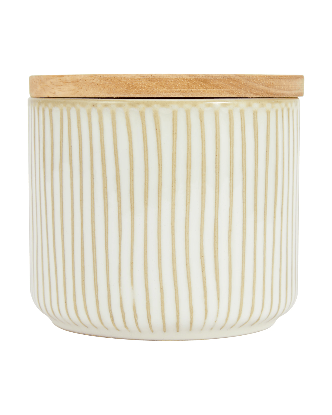 1 Small Linear Glazed Canister, 1 of 6