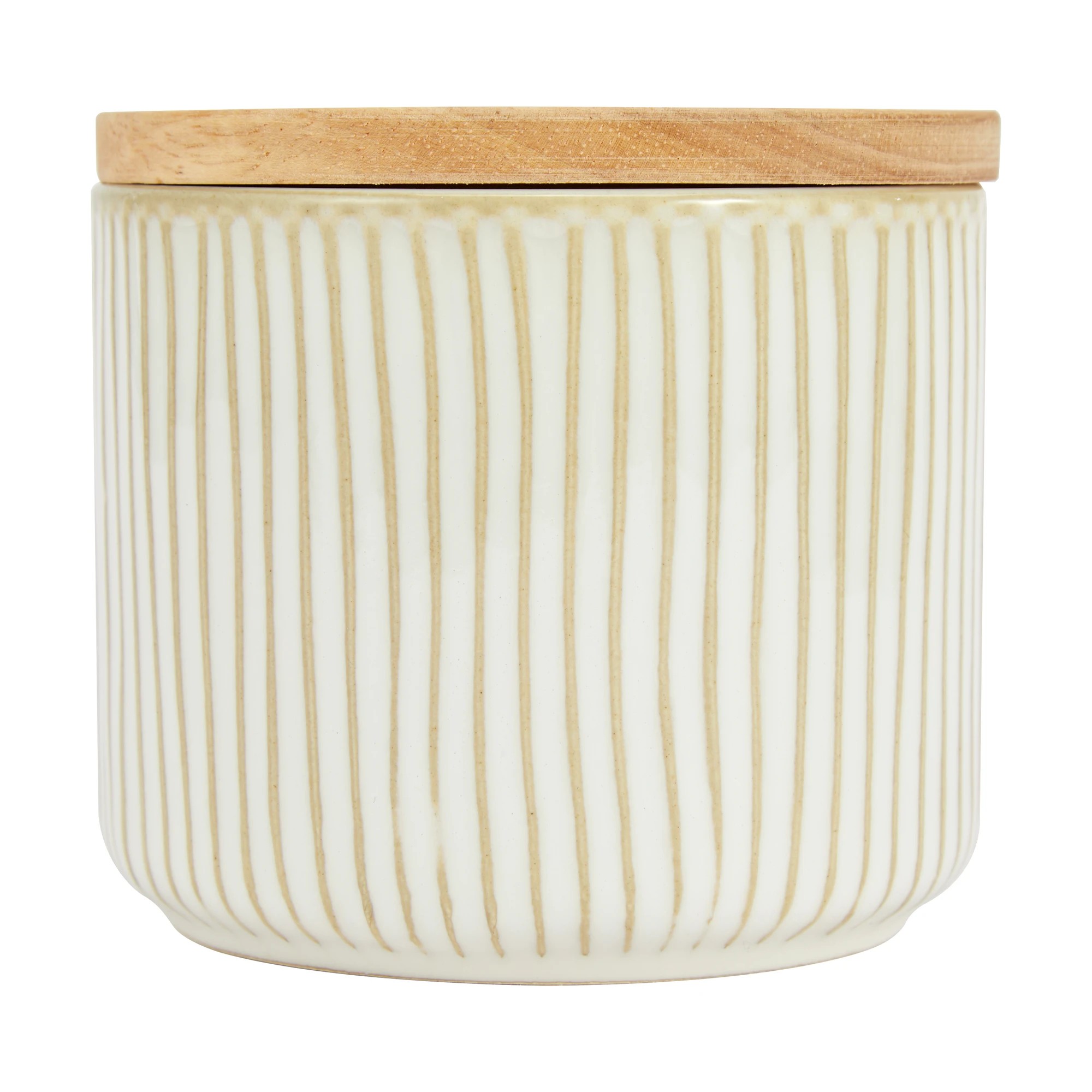 1 Small Linear Glazed Canister, 1 of 6