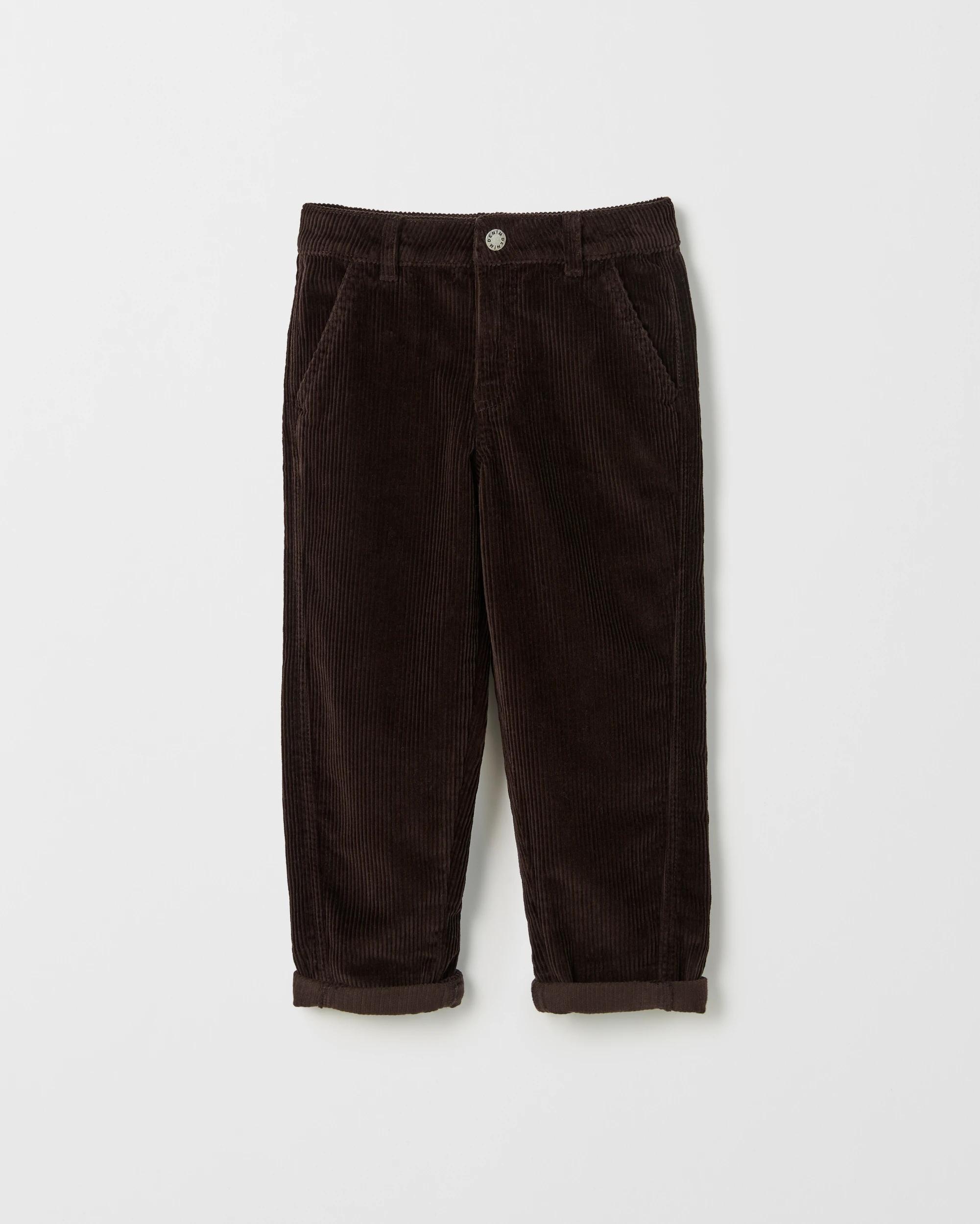 1 Target Kids Australian Cotton Corduroy Pants DARK BROWN, 1 of 1