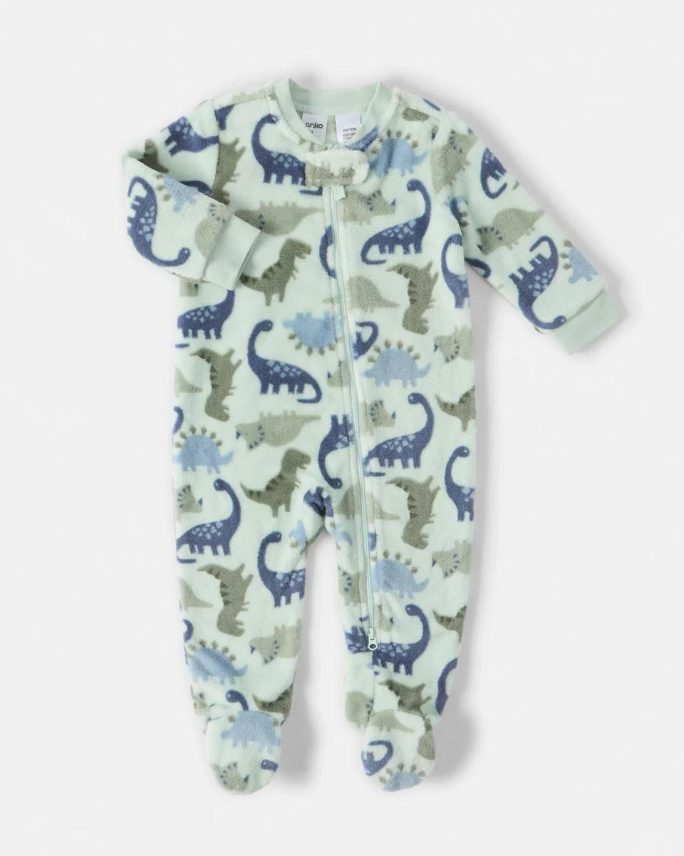 1 Fluffy Coverall Blu Dino, 1 of 4