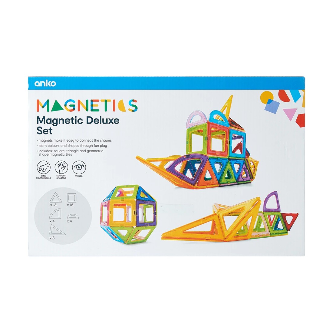 10 50 Piece Magnetic Tiles Playset, 10 of 11
