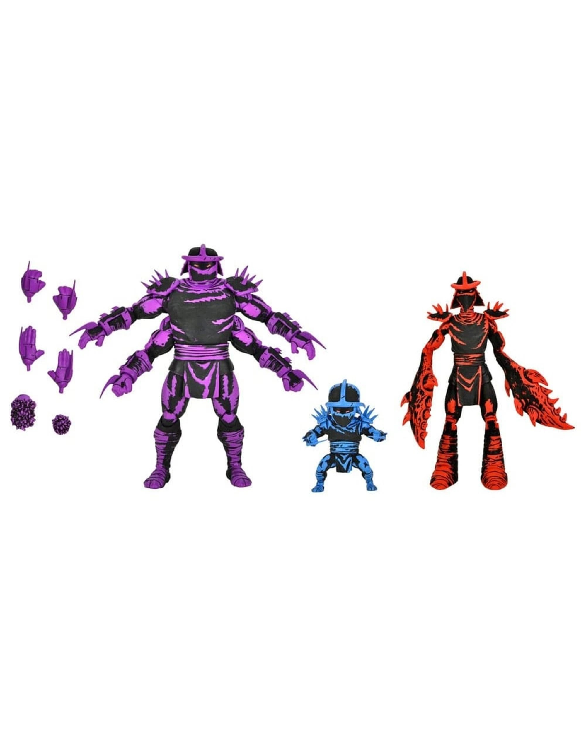 2 NECA Teenage Mutant Ninja Turtles Mirage Comics Shredder Clones 7 inch Action Figure Box Set, 2 of 7