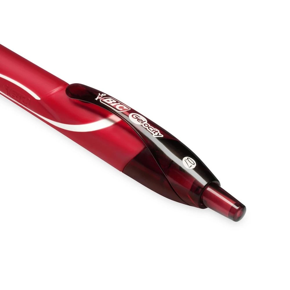 5 Bic Gelocity Quick Dry Gel Pen 0.7mm Red 12 Pack, 5 of 6