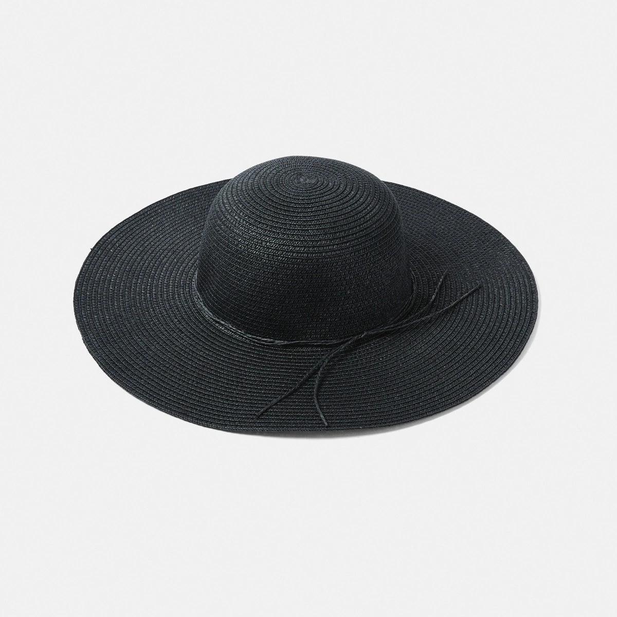 1 Basic Wide Brim Hat BLACK, 1 of 2