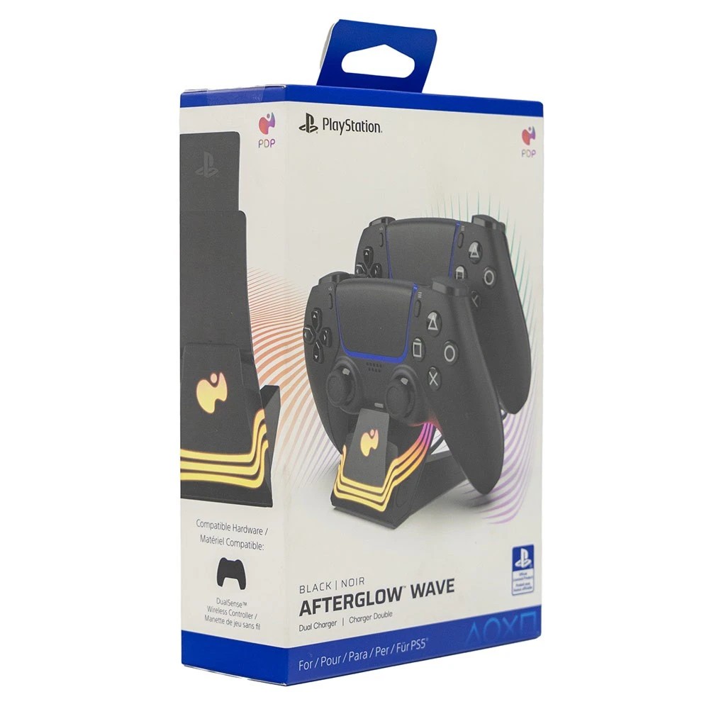 4 PDP - Afterglow Wave Dual Charger for PlayStation 5 - Black, 4 of 4