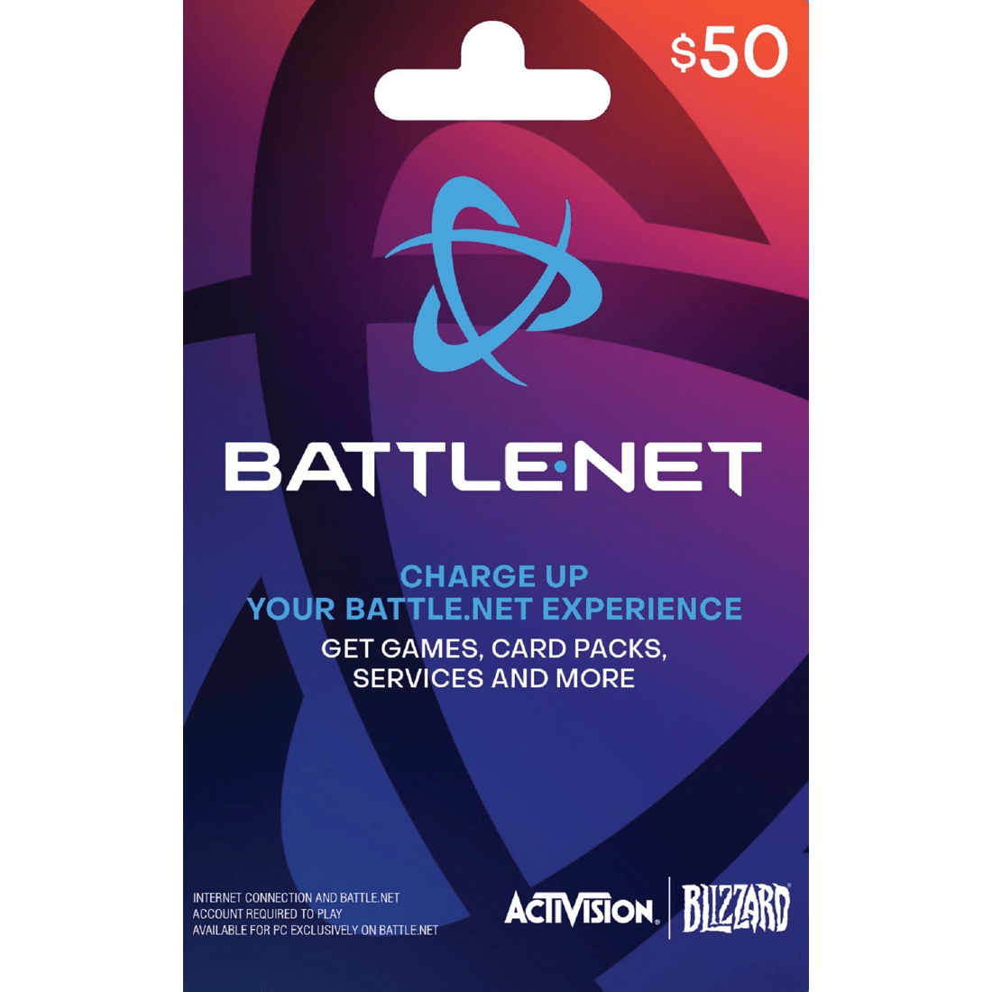 1 Battle.net Activision and Blizzard $50 Gift Card, 1 of 1