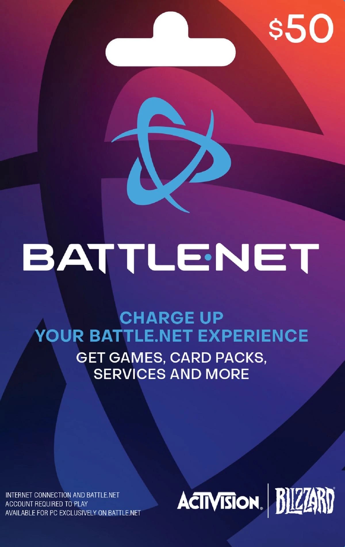 1 Battle.net Activision and Blizzard $50 Gift Card