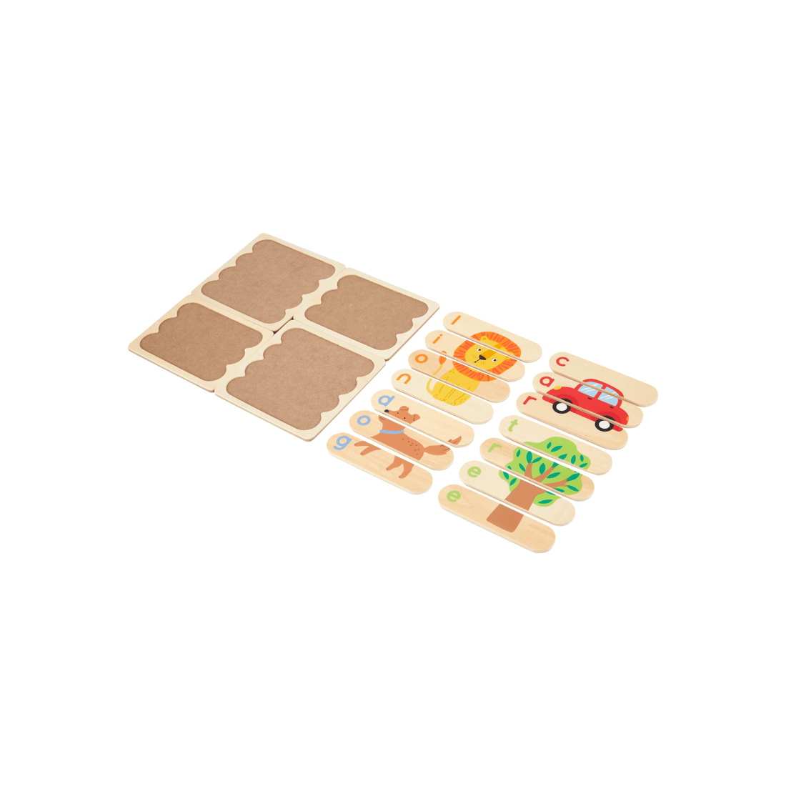 2 Wooden Simple Words Puzzle, 2 of 6