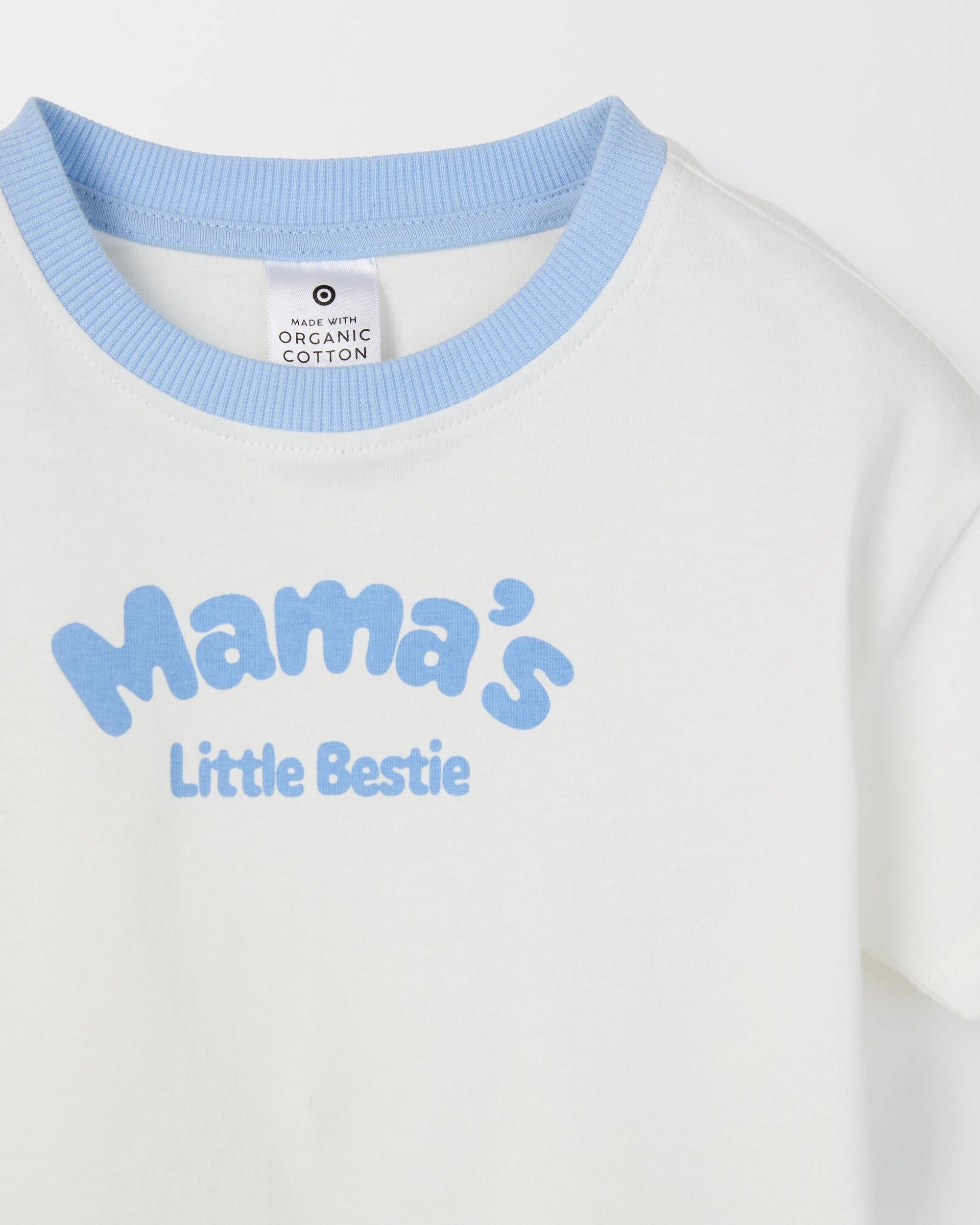 2 Target Baby Baby Organic Cotton Oversized T-Shirt MAMA'S BESTIE, 2 of 2