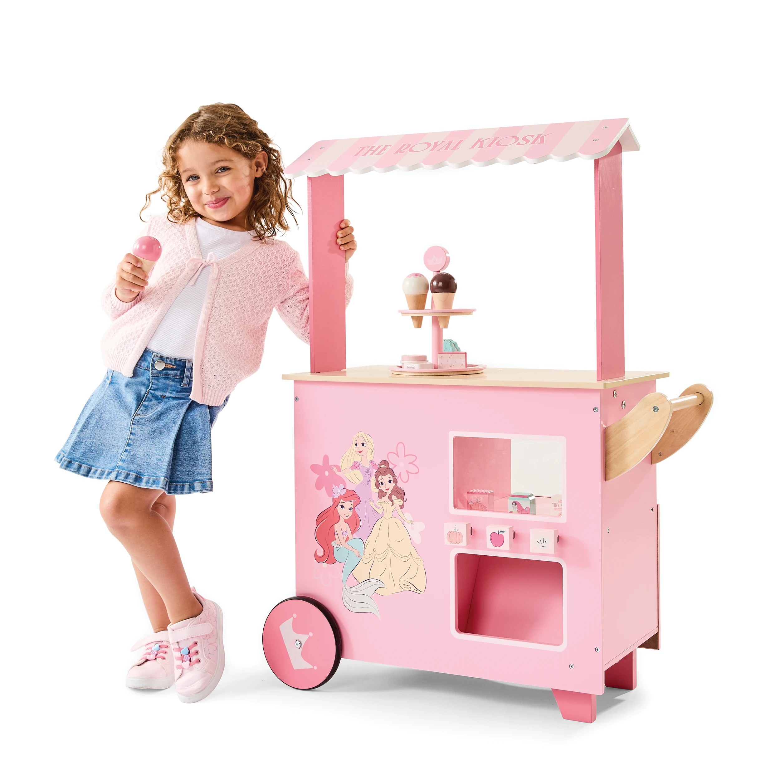 1 Disney Princess Wooden Ice Cream Vending Cart, 1 of 10