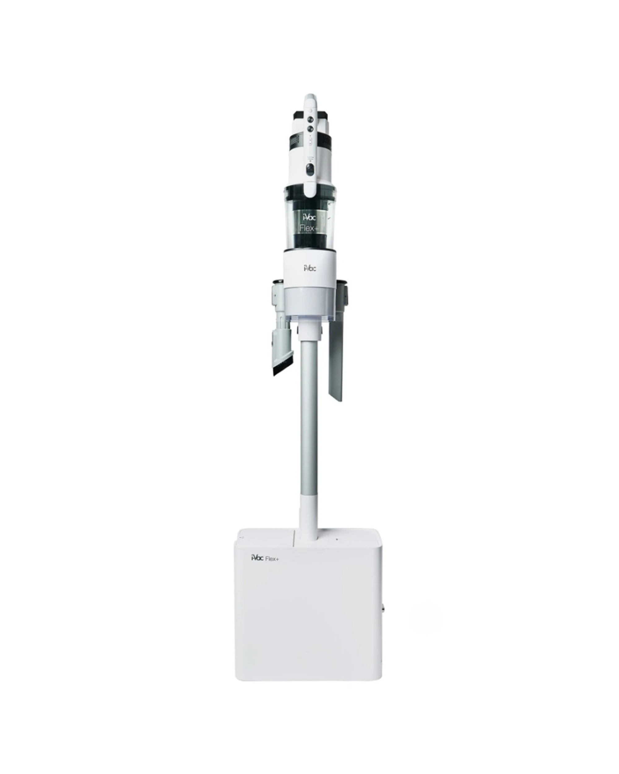 1 IVac Flex Plus Stick Vacuum With Empty Station 60 Min Runtime Home - White, 1 of 4