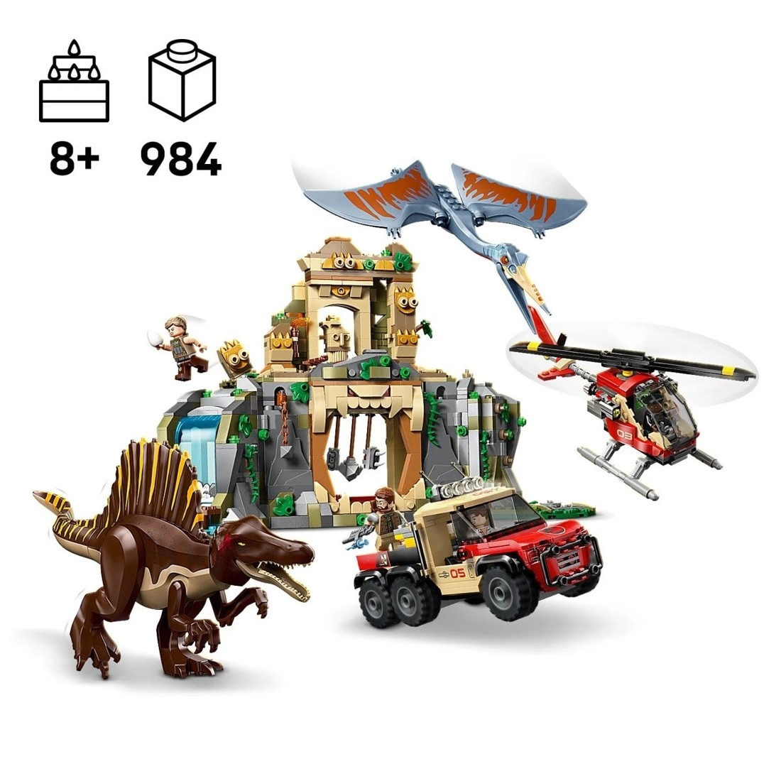 9 LEGO Jurassic World Spinosaurus & Quetzalcoatlus Air Mission 76976, 9 of 10