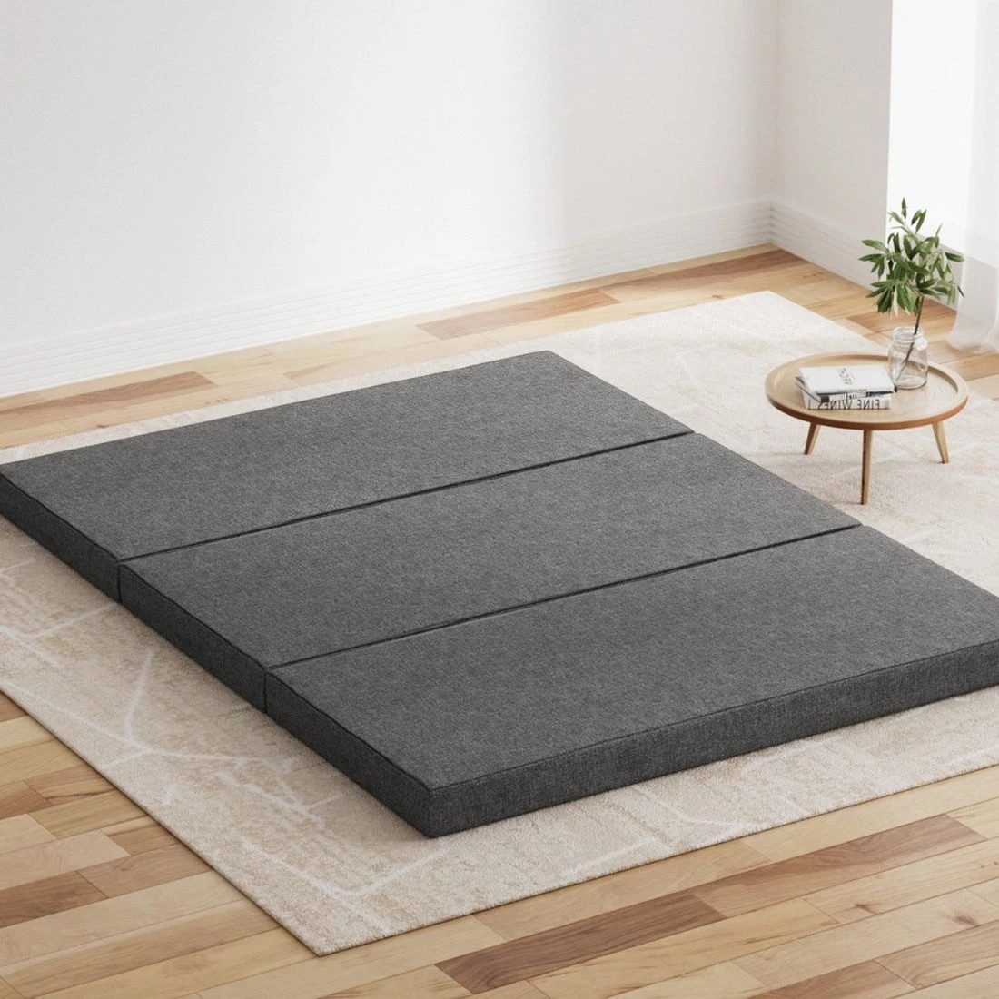 3 Giselle Bedding Foldable Mattress Folding Foam Queen - Queen Bed - Grey, 3 of 7