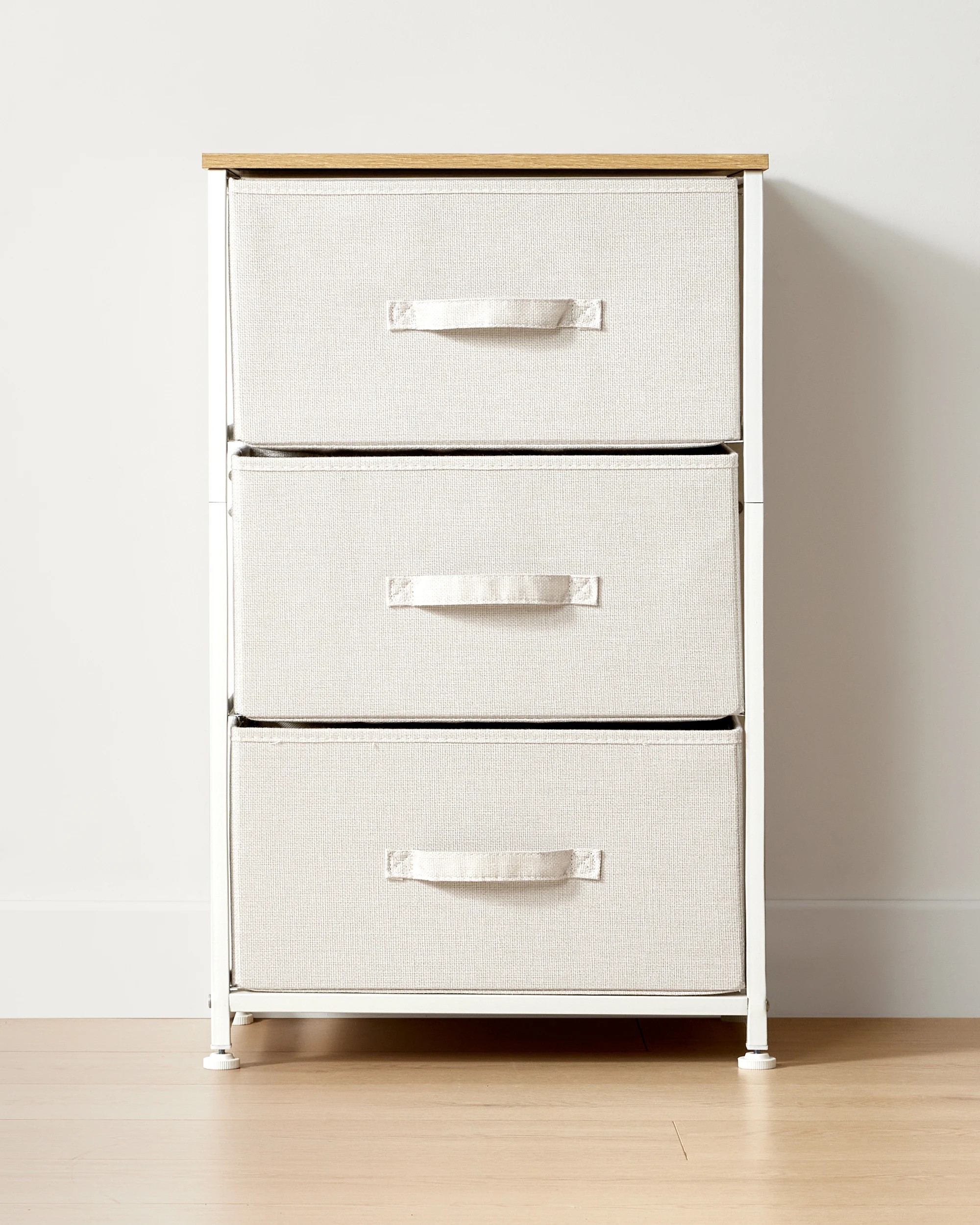 3 Linen Look 3 Drawer Chest - Beige, 3 of 7