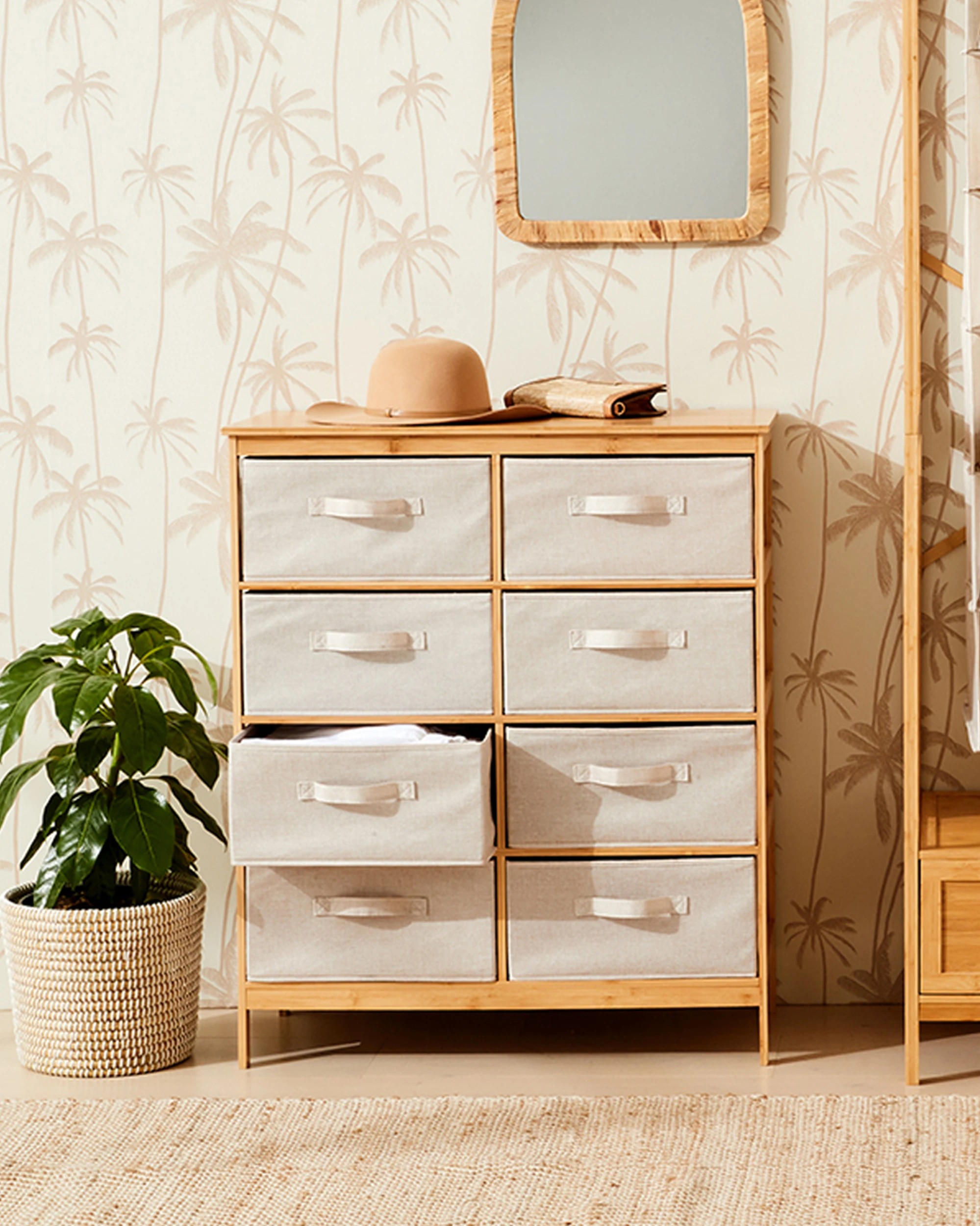1 8 Drawer Bamboo Chest, 1 of 10
