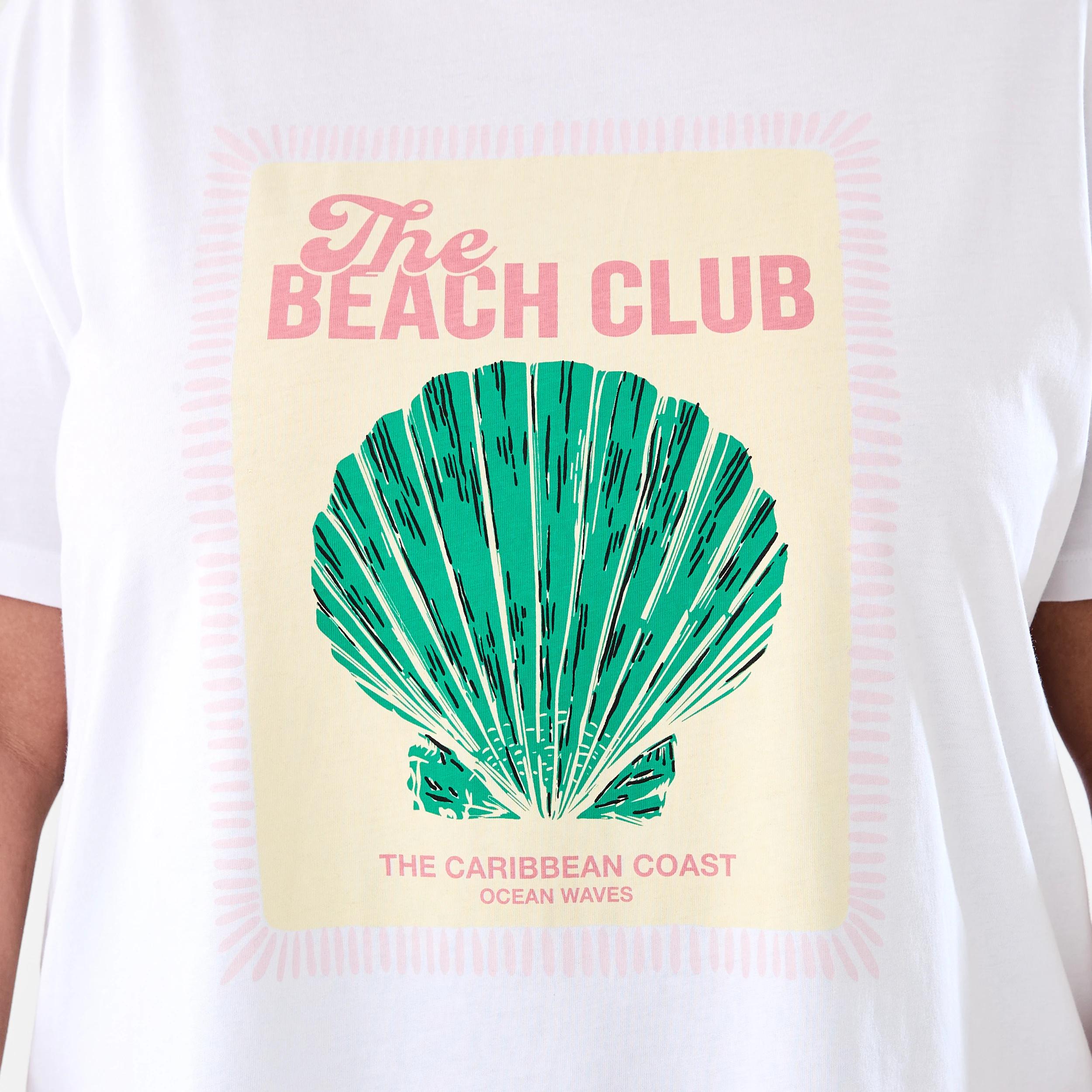 6 Curve Short Sleeve Boyfriend T-shirt Beach Club, 6 of 6