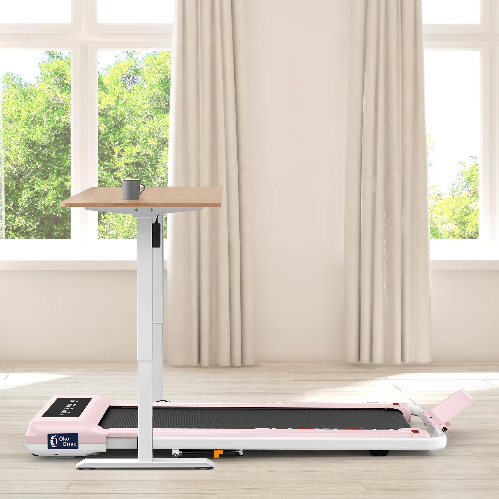 3 Black Lord Treadmill 2 IN 1 Electric Walking Pad Hydraulic Foldable 40cm Belt - Pink, 3 of 10