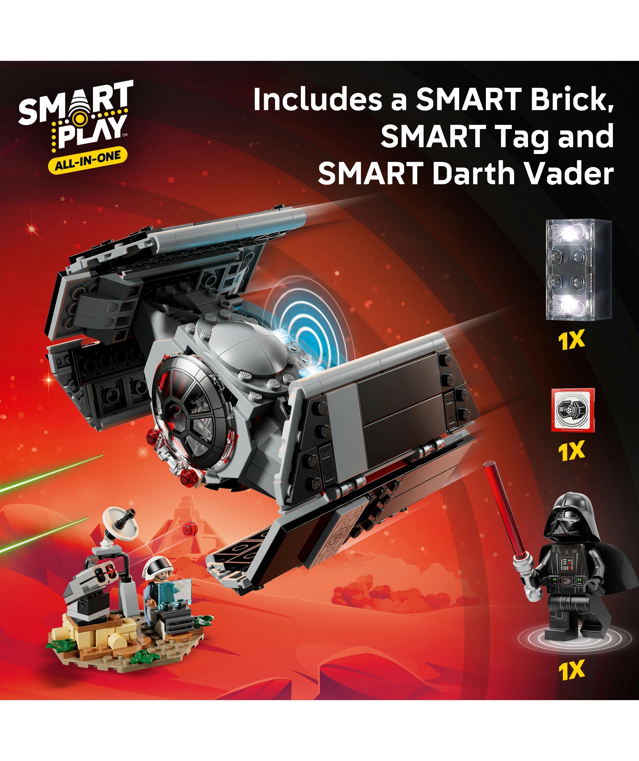 8 LEGO Star Wars SMART Play: Darth Vader's TIE Fighter 75421, 8 of 11