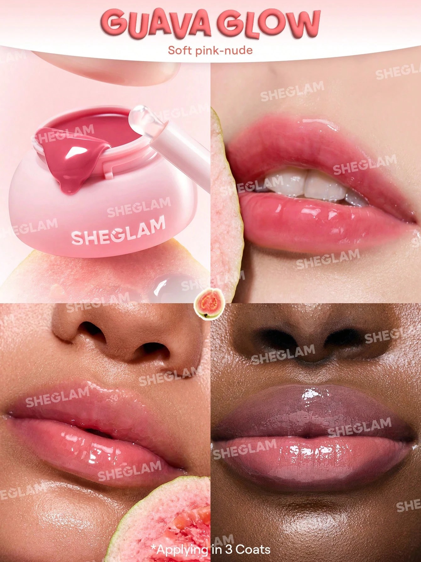 2 SHEGLAM Hydra Jelly Pocket Lip Jam - Guava Glow, 2 of 7