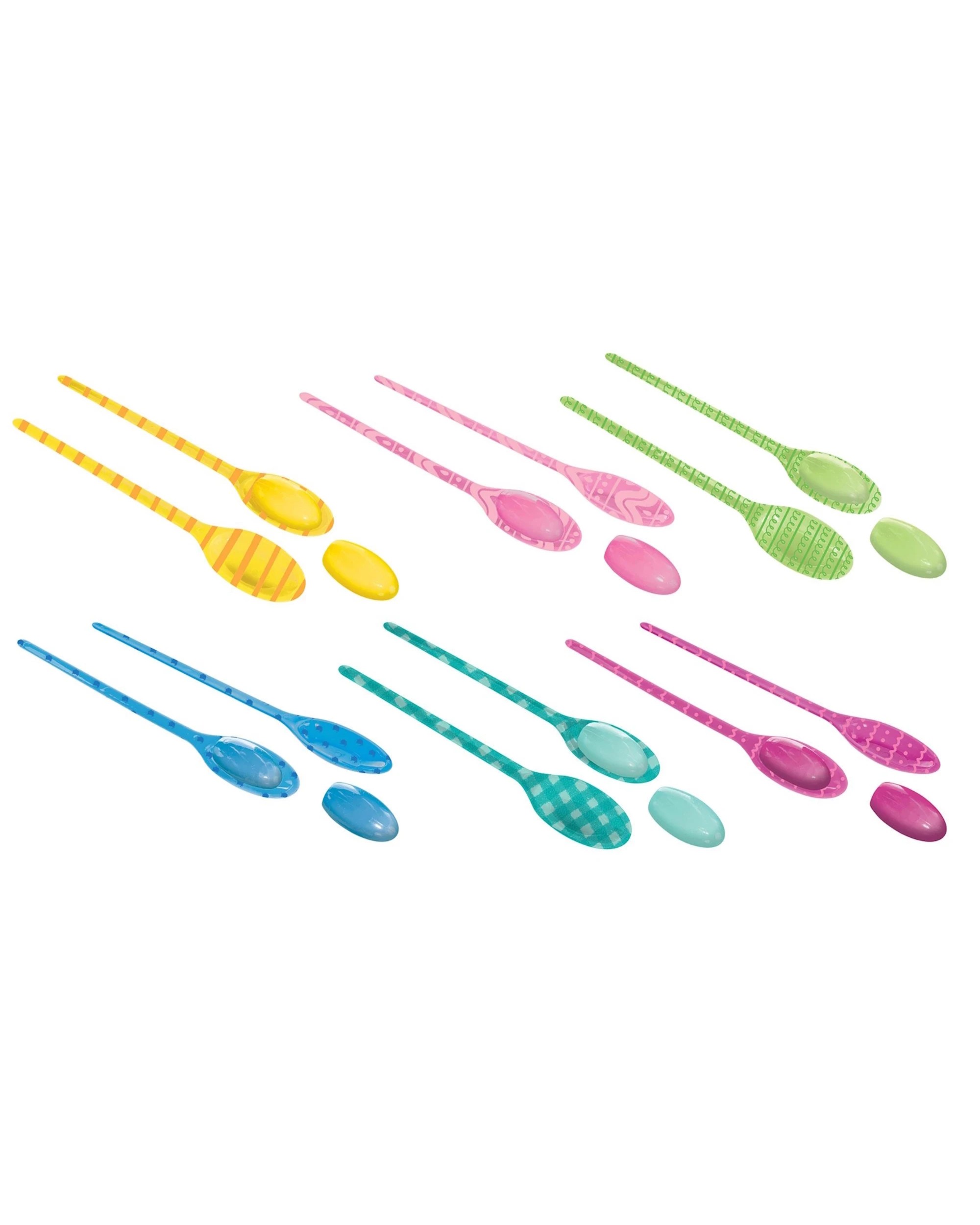 2 Anagram Easter Egg & Spoon Race Game Set of 6, 2 of 3