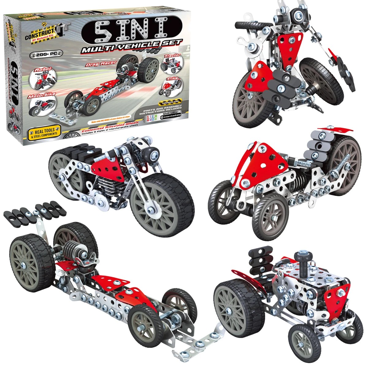 7 Constructit 5 In 1 Multi Vehicle Set, 7 of 8