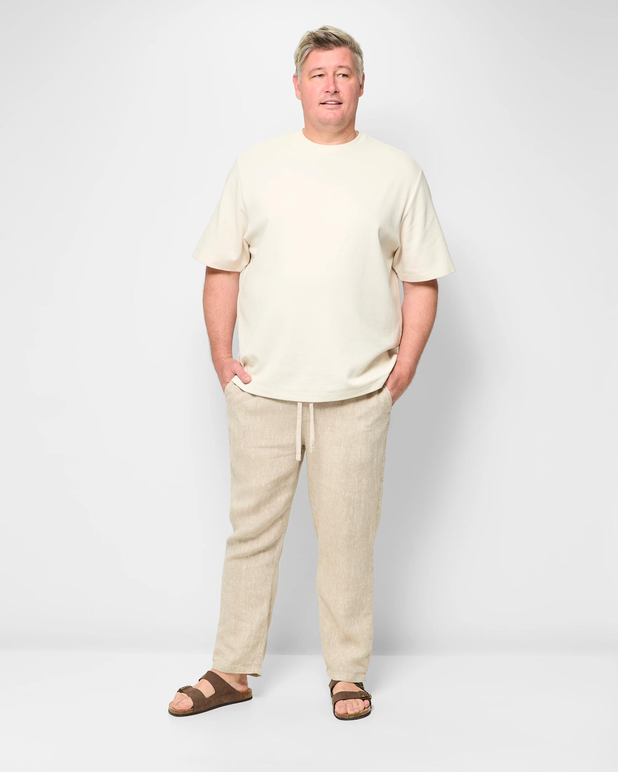 2 Target Plus Size European Linen Pants STONE, 2 of 5