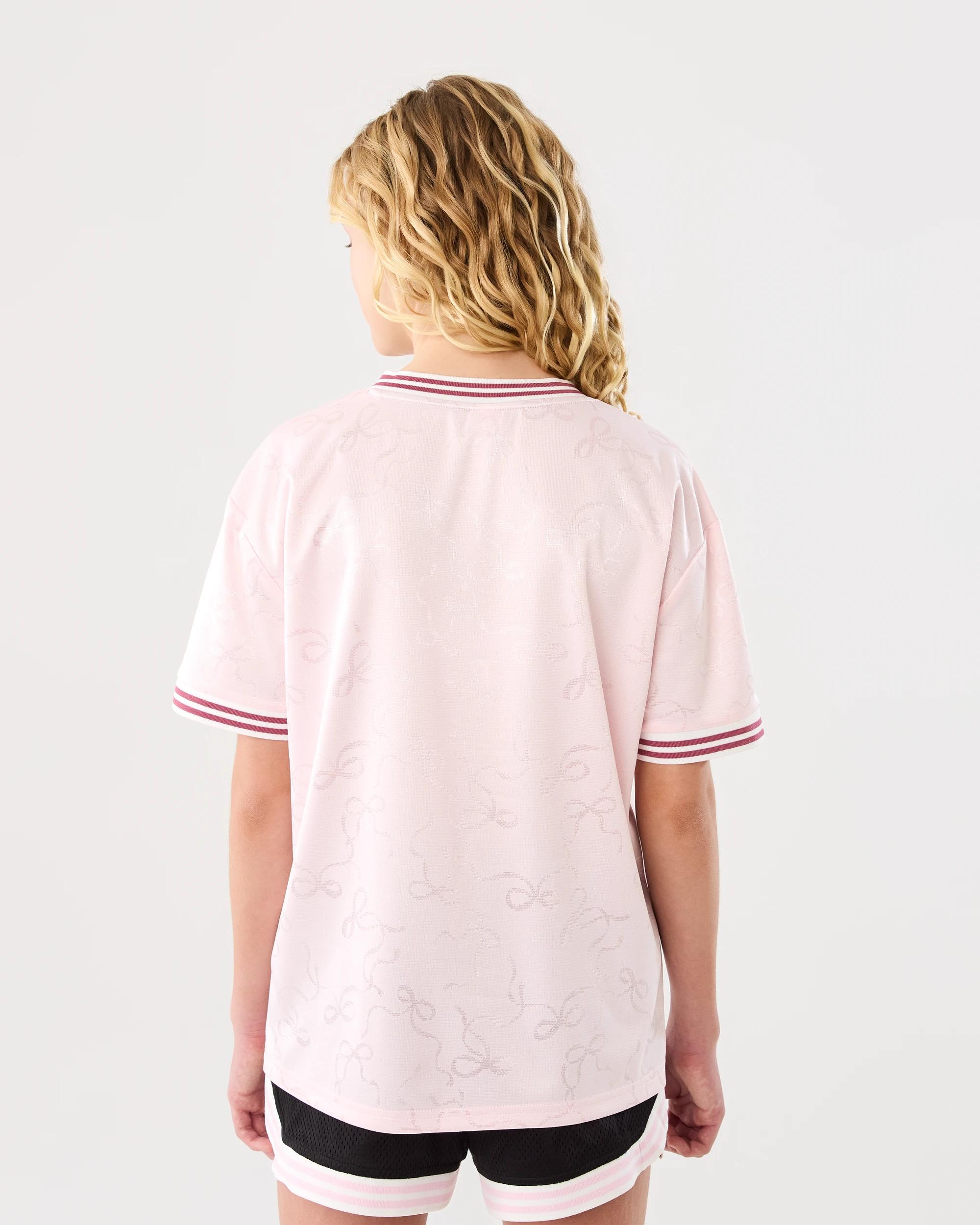 2 Mesh T-shirt Pink Text, 2 of 8
