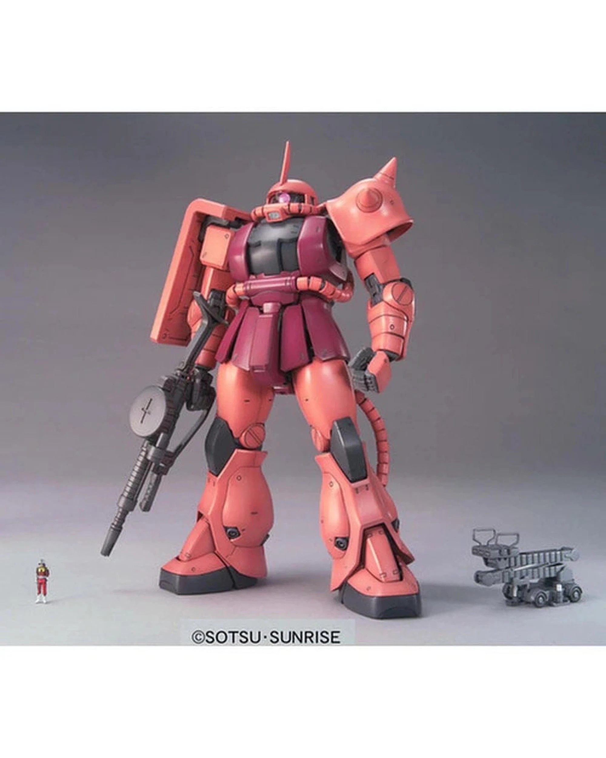 9 Bandai Gundam MG MS06S Char's Zaku Ver2.0 1/100 Model Kit, 9 of 9