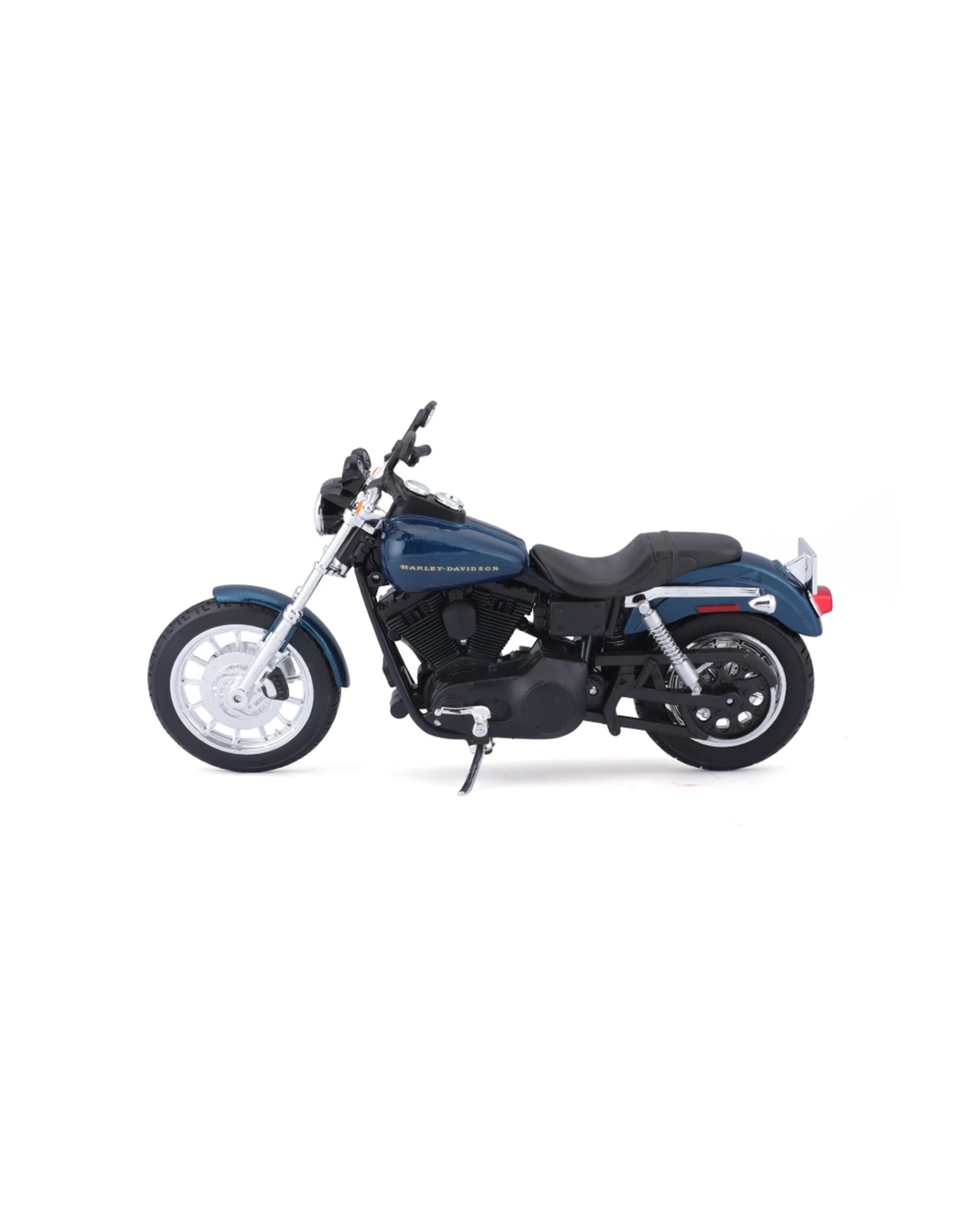 2 Maisto Motorcycle 2004 Dyna Super Glide Sport Model Replica Toy Bike - Blue, 2 of 6