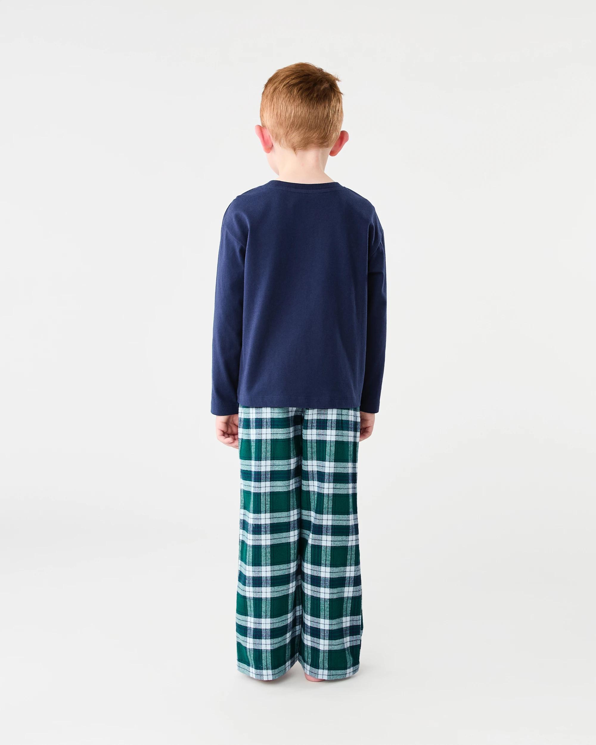 2 Knit Woven Pyjama Set Nvy Team, 2 of 8