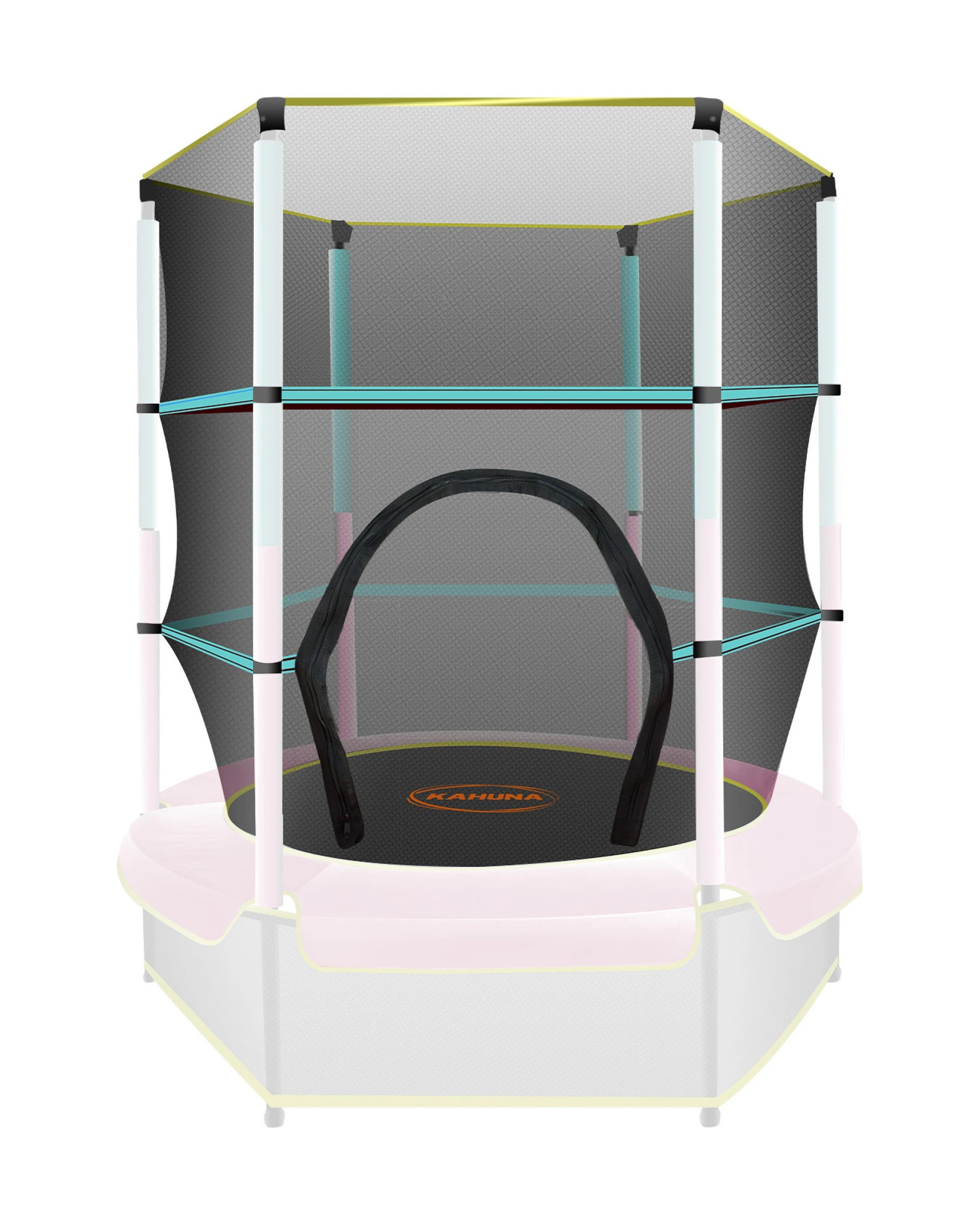 6 Kahuna 4.5ft Trampoline Replacement Net- Black, 6 of 8