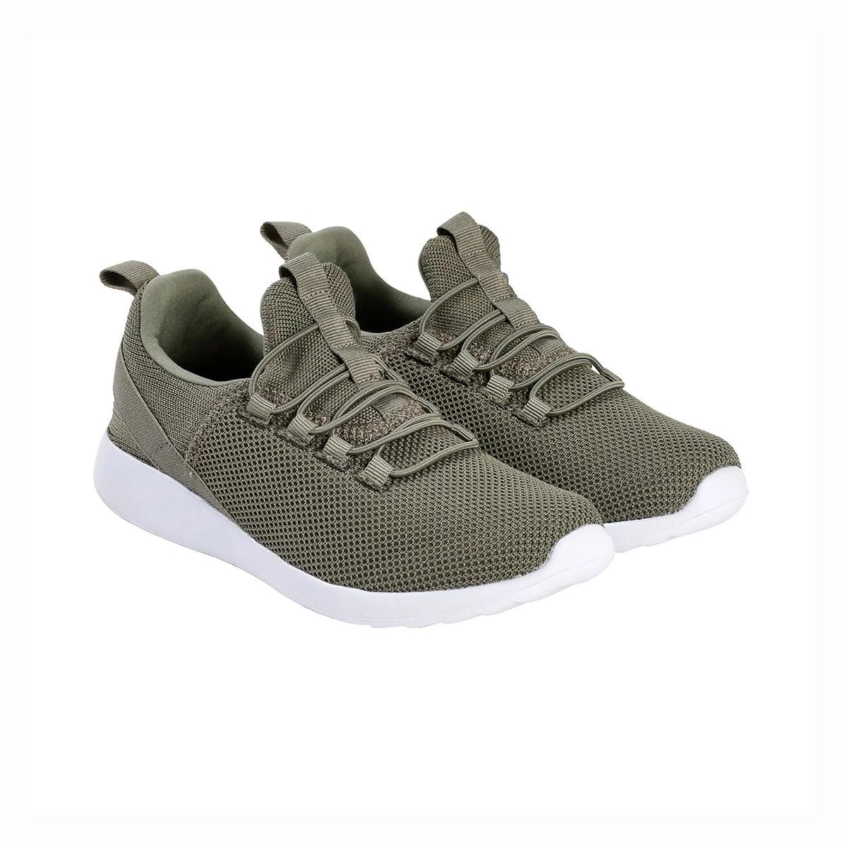 4 Comfort Sneakers with Elastic Laces MOSSMAN GREEN, 4 of 5