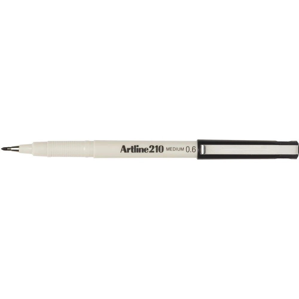 2 Artline 210 Fineliner 0.6mm Black 2 Pack, 2 of 2