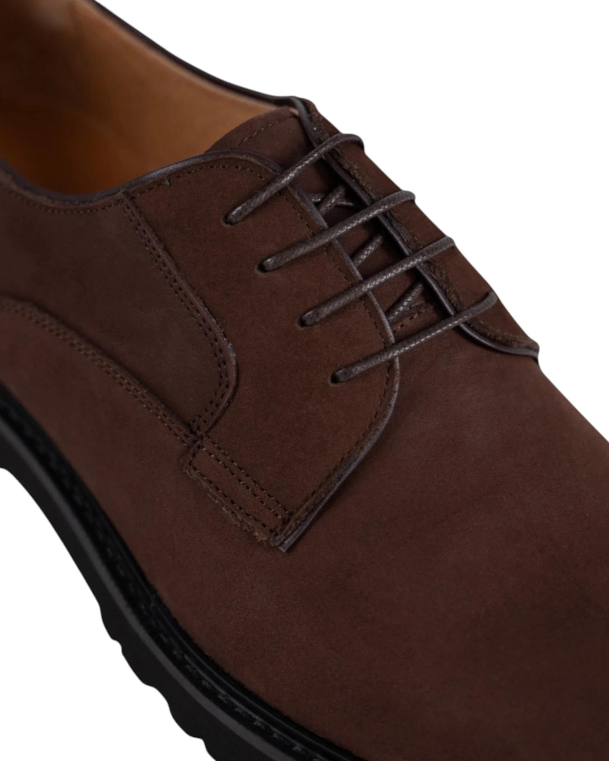 5 Batsanis Mens Bowry Lace Up Work Formal Shoes BROWN, 5 of 6