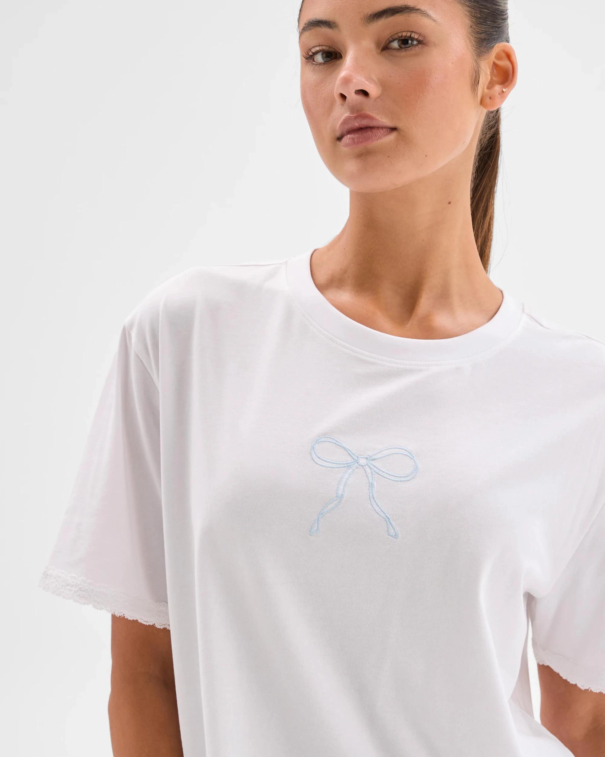 5 Lily Loves Australian Cotton Bow Sleep T-Shirt BOW, 5 of 7