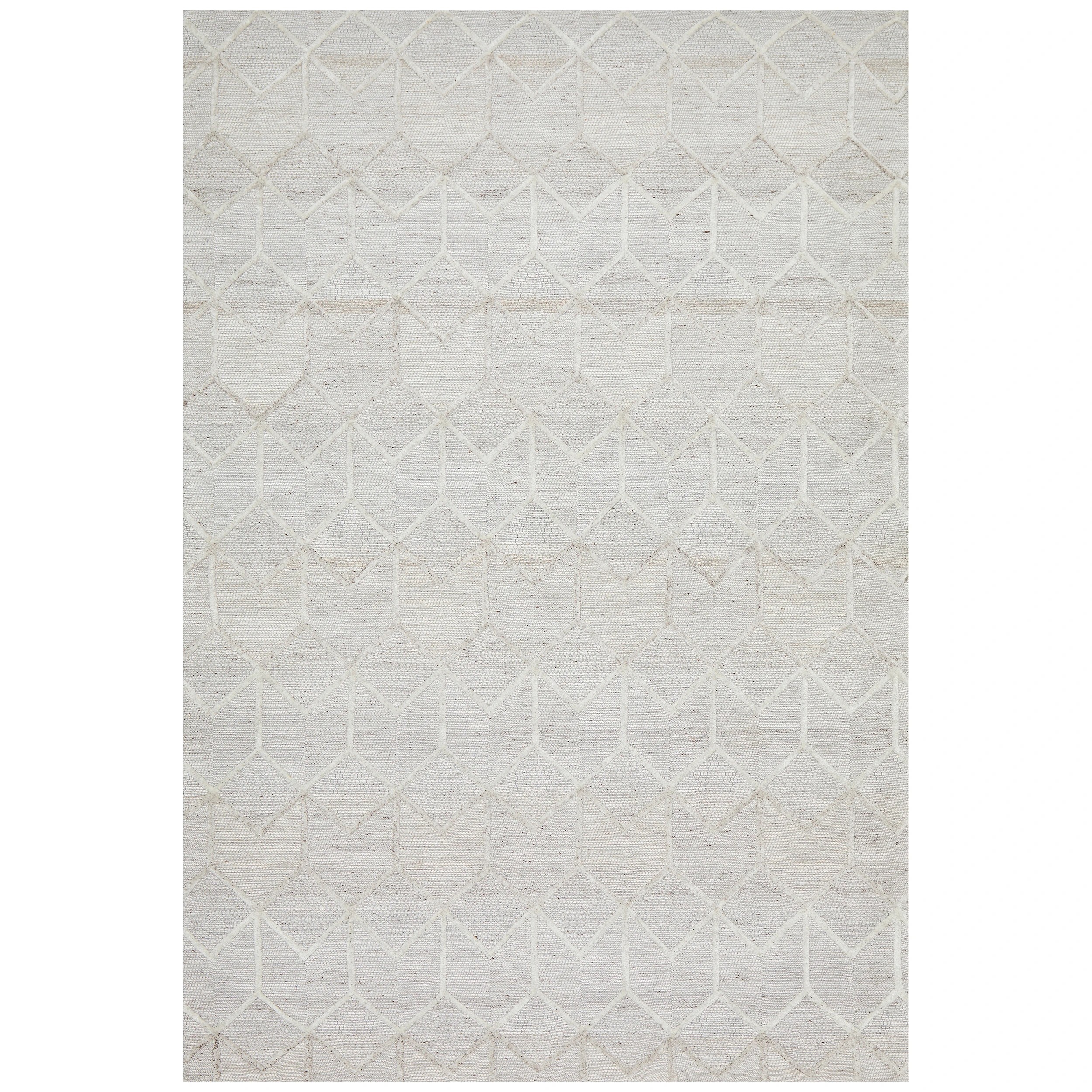 2 Common Ground Rugs Tableau 5055 280x190cm - Large Hand Loomed Rug - Silver, 2 of 6