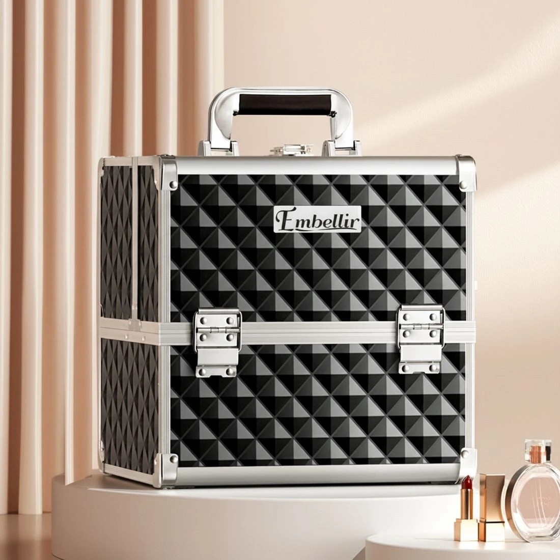 5 Embellir Beauty Makeup Case Travel Bag Organiser Large Jewellery Box Portable - Multi, 5 of 6