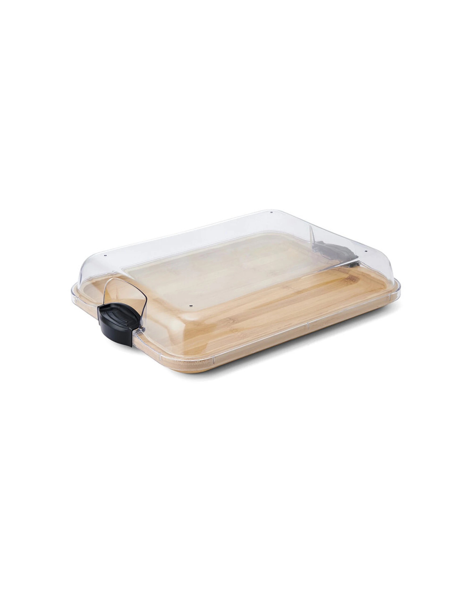 2 Farberware 2PK Build-a-Board Bamboo Rectangular Serving Board With Lid Durable - Brown, 2 of 4