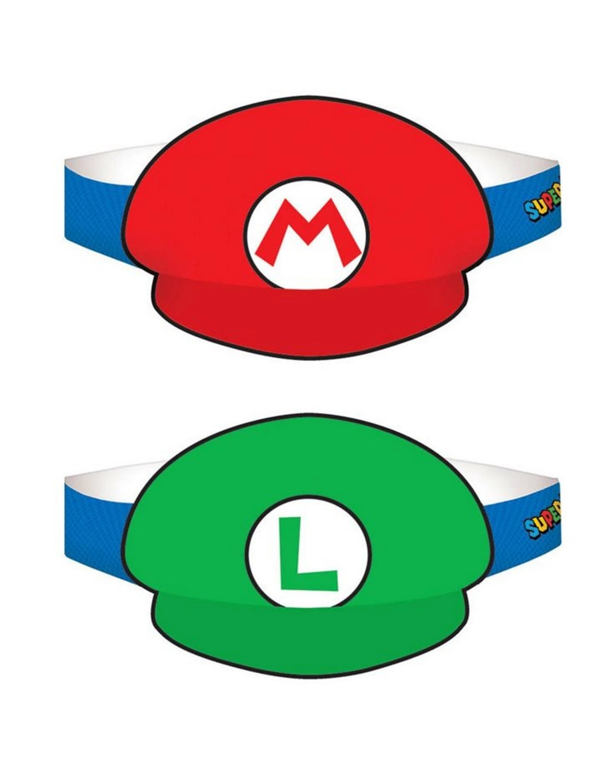1 Amscan Super Mario Bros. Party Hats Pack of 8, 1 of 1