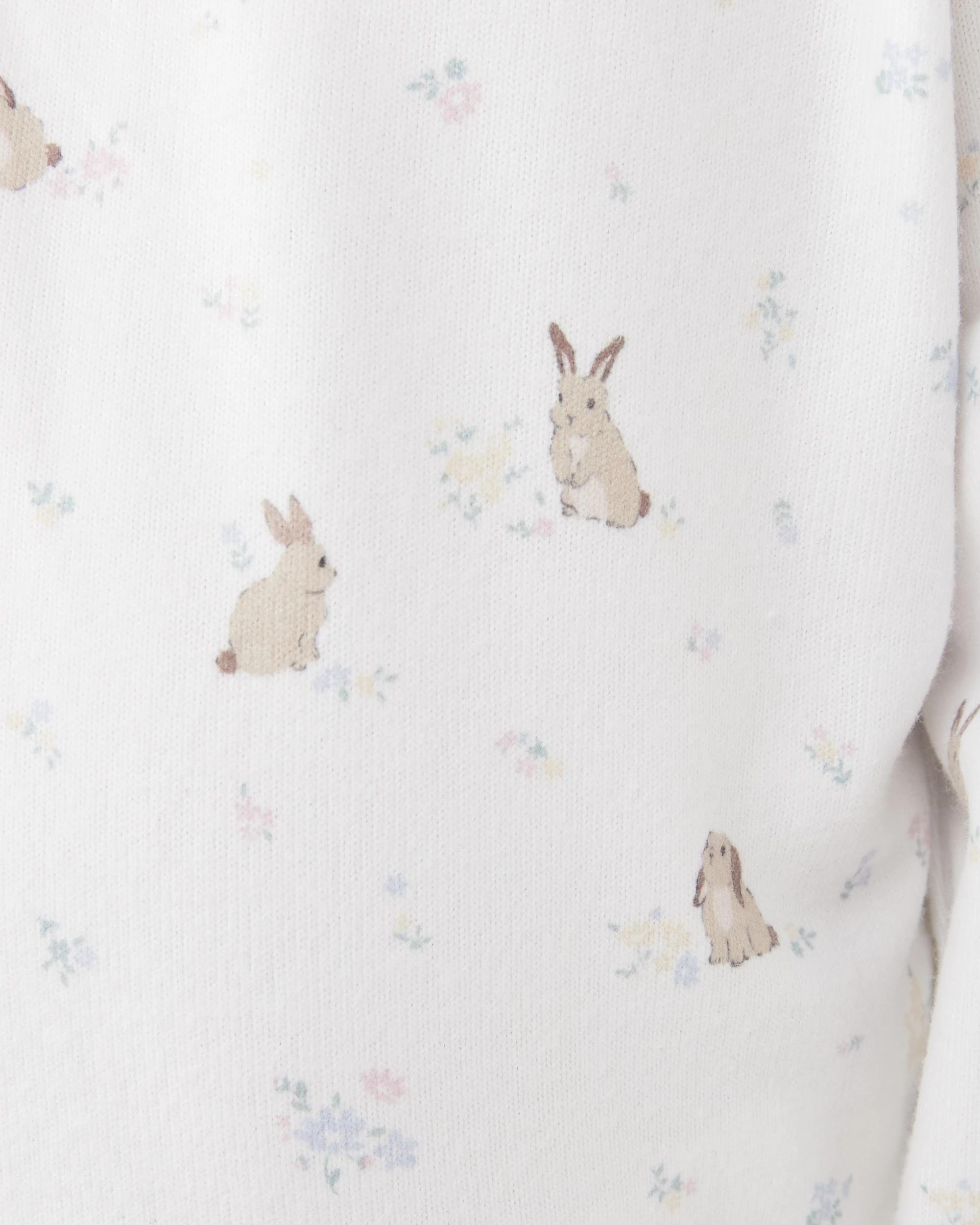 5 Hacci Pyjama Set Wht Bunny, 5 of 6