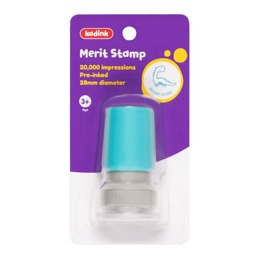 1 Kadink Merit Stamp Teal Roar-some!, 1 of 3