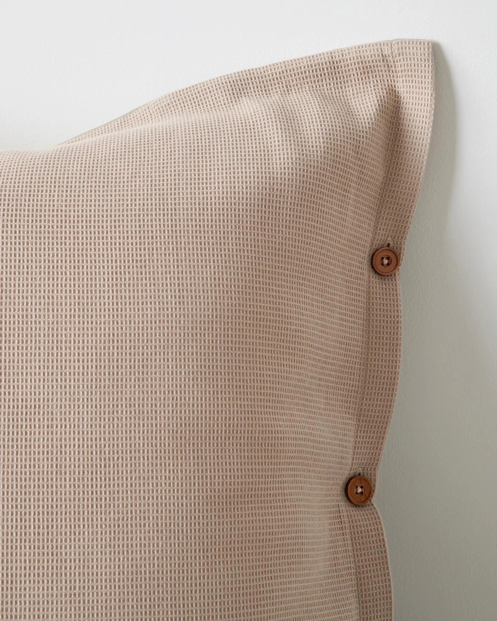 2 Target Nico Mini Waffle Australian Cotton European Pillowcase - Queen Bed - Natural, 2 of 2