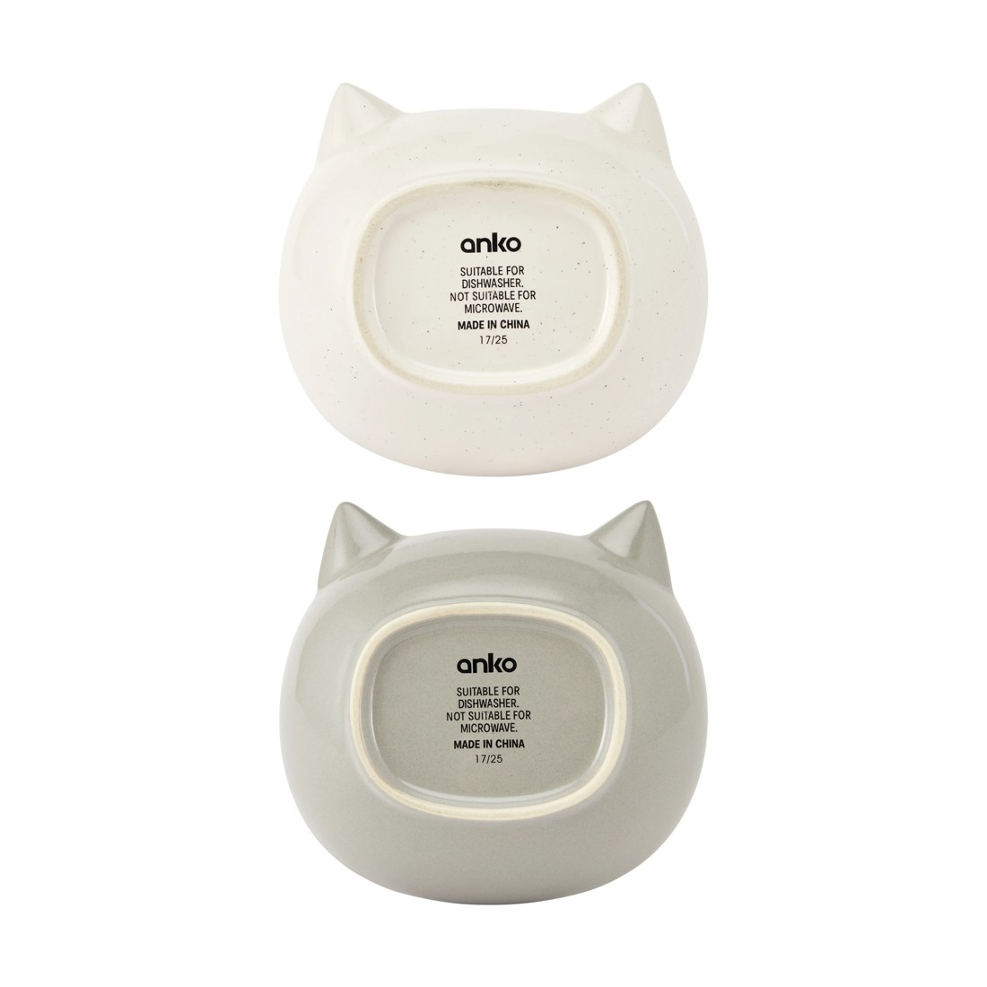 4 Cat Bowl Ceramic - Assorted, 4 of 4