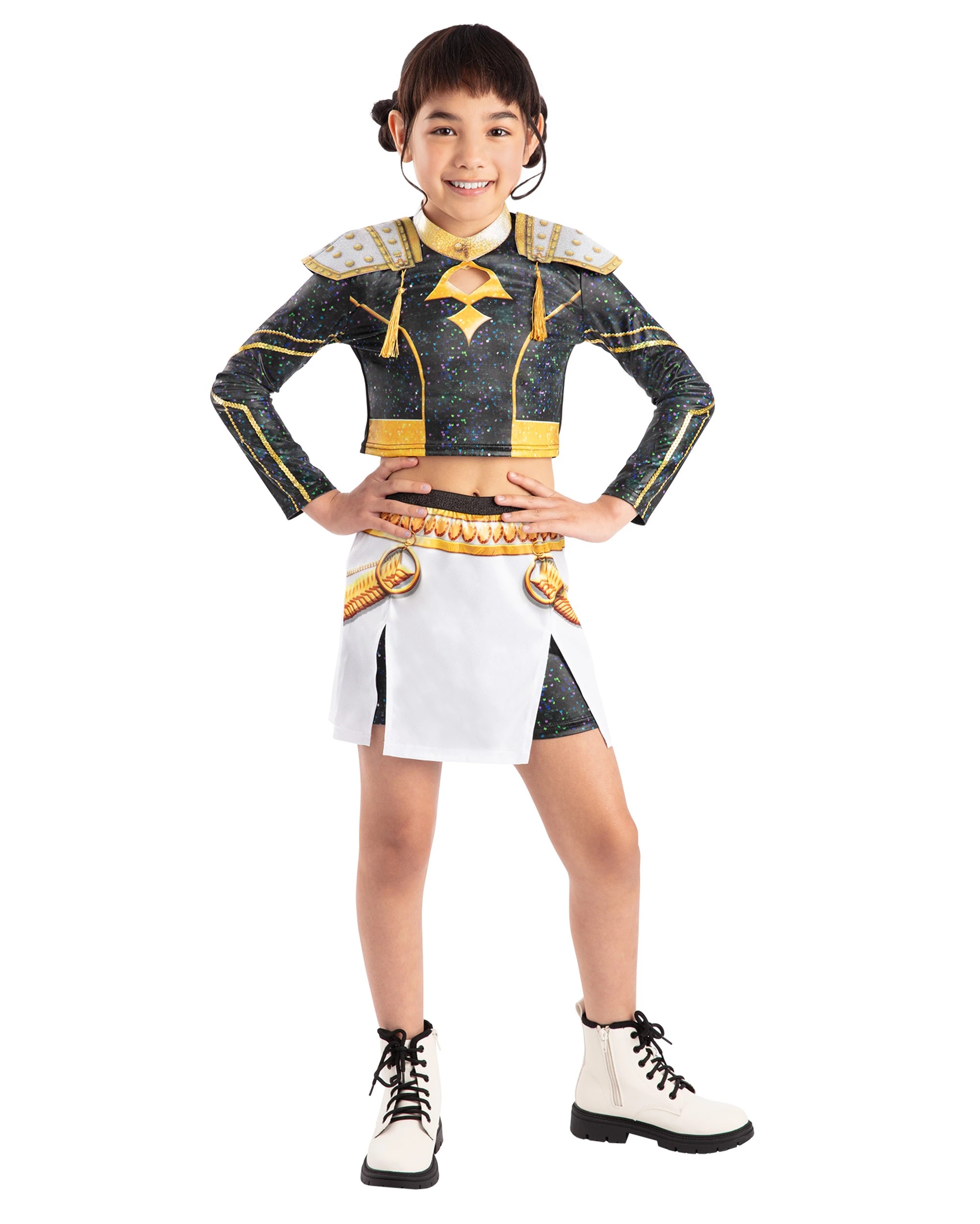 2 KPop Demon Hunters K - Pop Demon Hunters Zoey Golden Deluxe Child Costume - Ages 7 - 8 - Black, 2 of 8