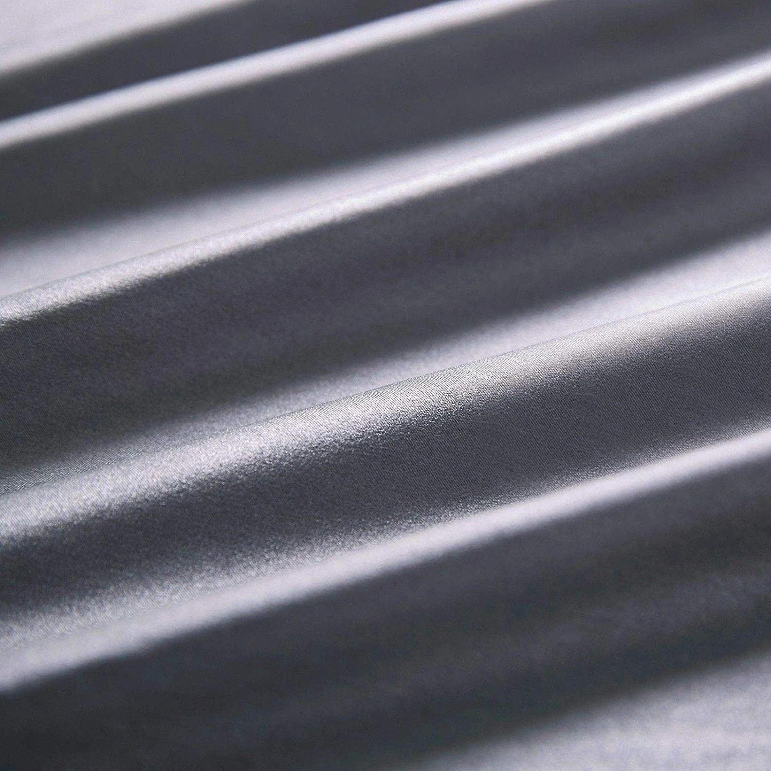 3 Gioia Casa 2-Pack Mulberry Silk Pillowcases Soft Hypoallergenic - Charcoal, 3 of 4