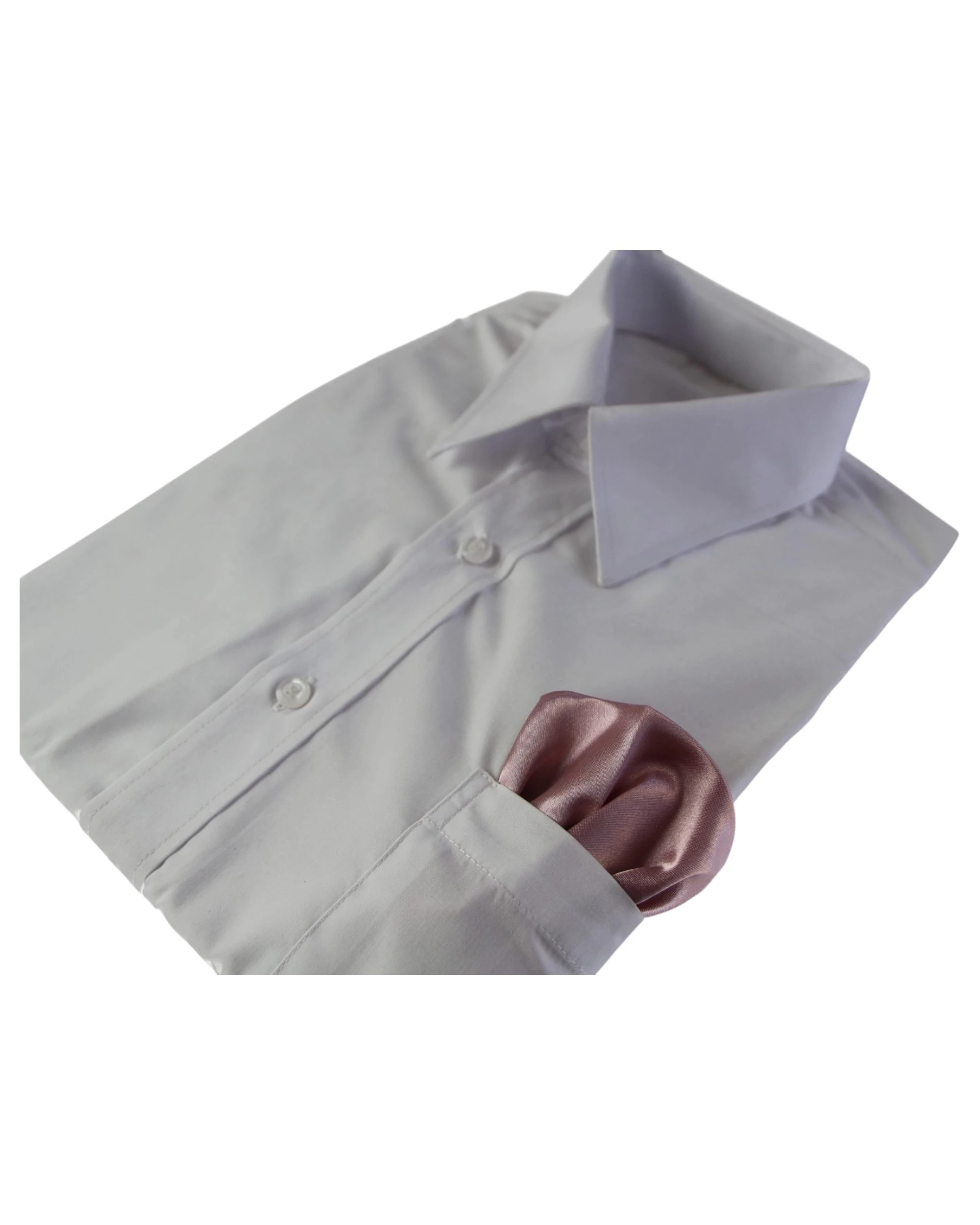 2 Zasel Mens Pocket Square - Pink, 2 of 3