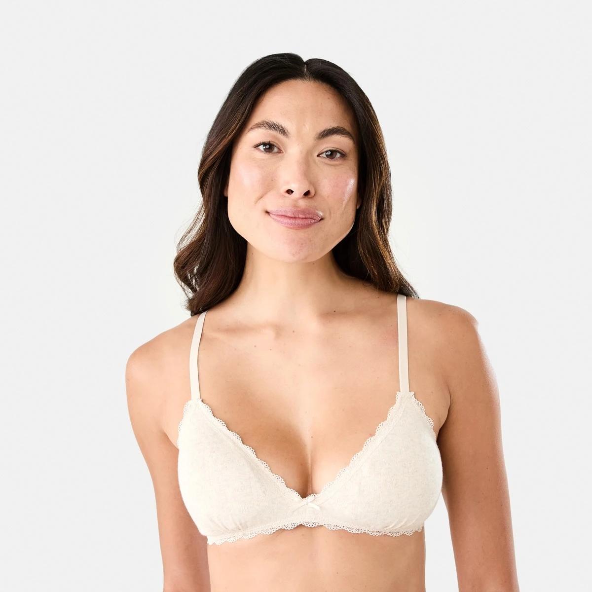 4 2 Pack Pointelle Bralette Pink Bows, 4 of 10