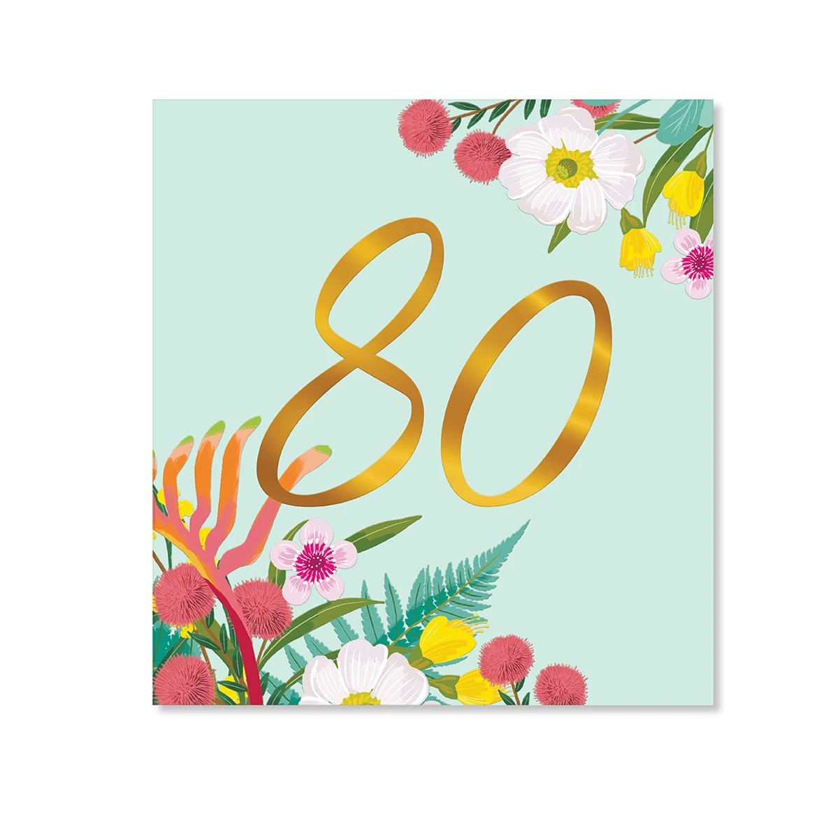 3 Hallmark 80th Birthday Card - Australian Floral, 3 of 3