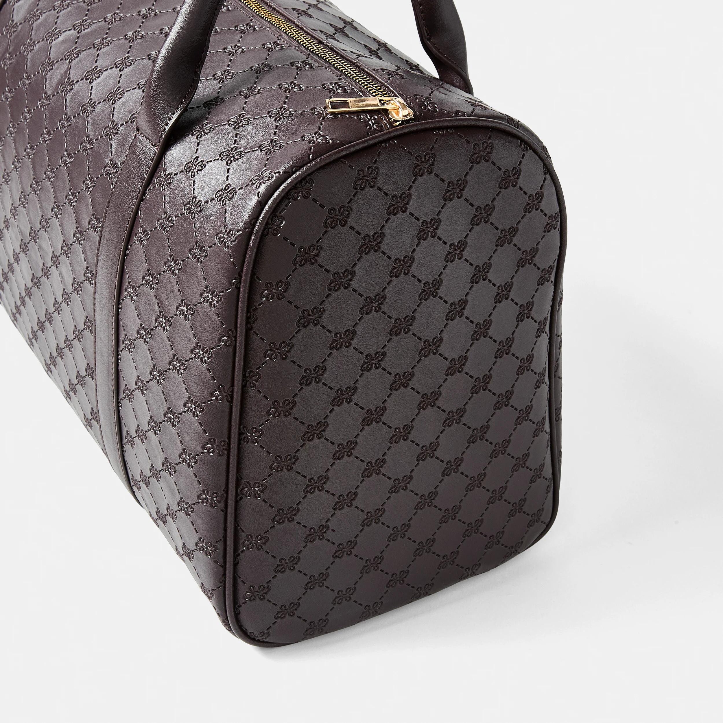 3 Embossed Weekender Bag Monogram, 3 of 4
