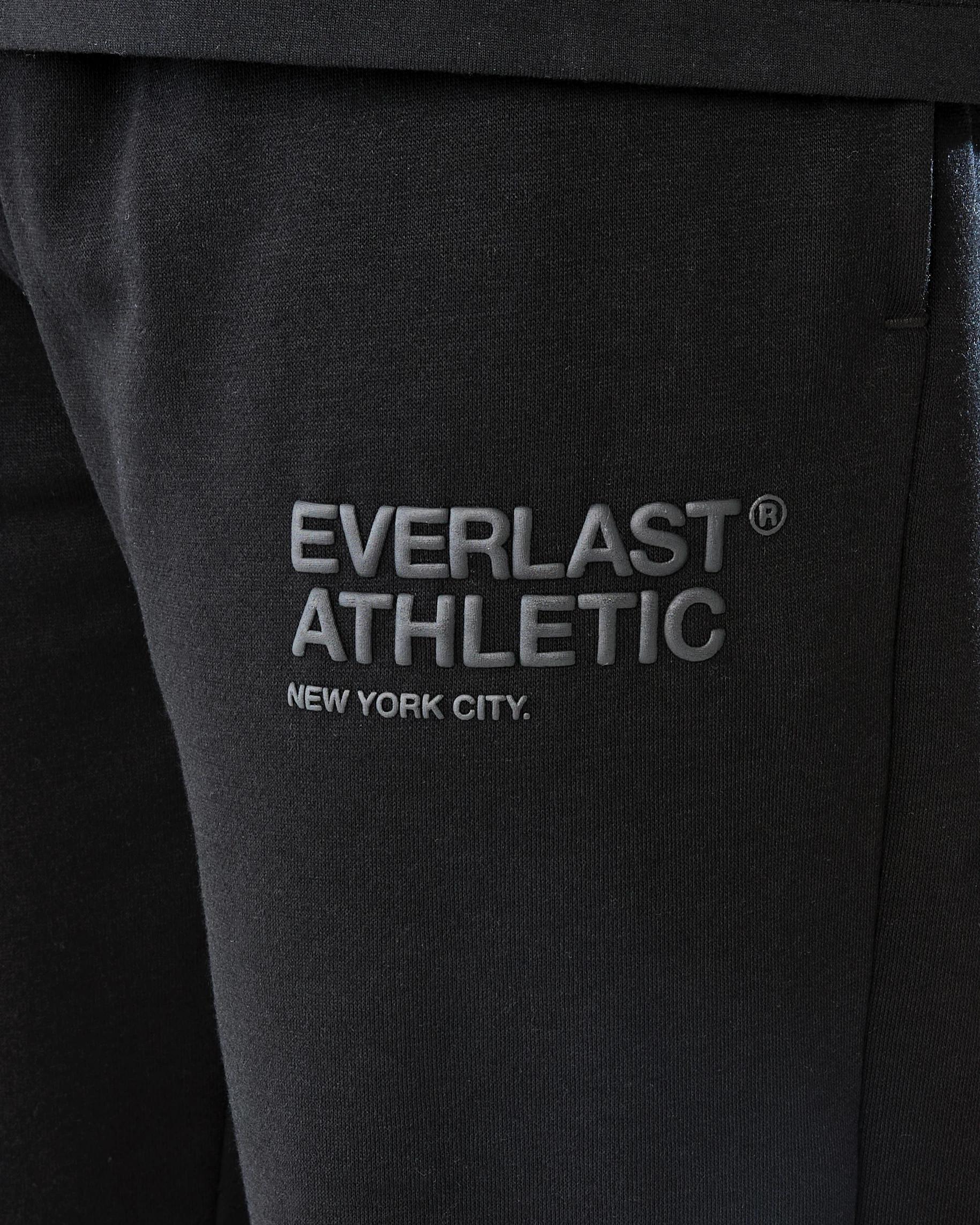 6 Everlast Mens Wide Leg trackpant Black, 6 of 8